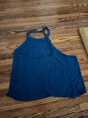 Forever 21 Teal Blue Halter Tank Top